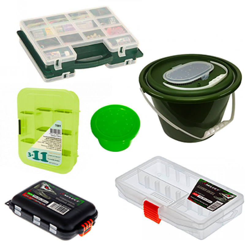 Ящики, коробочки, відра, кани