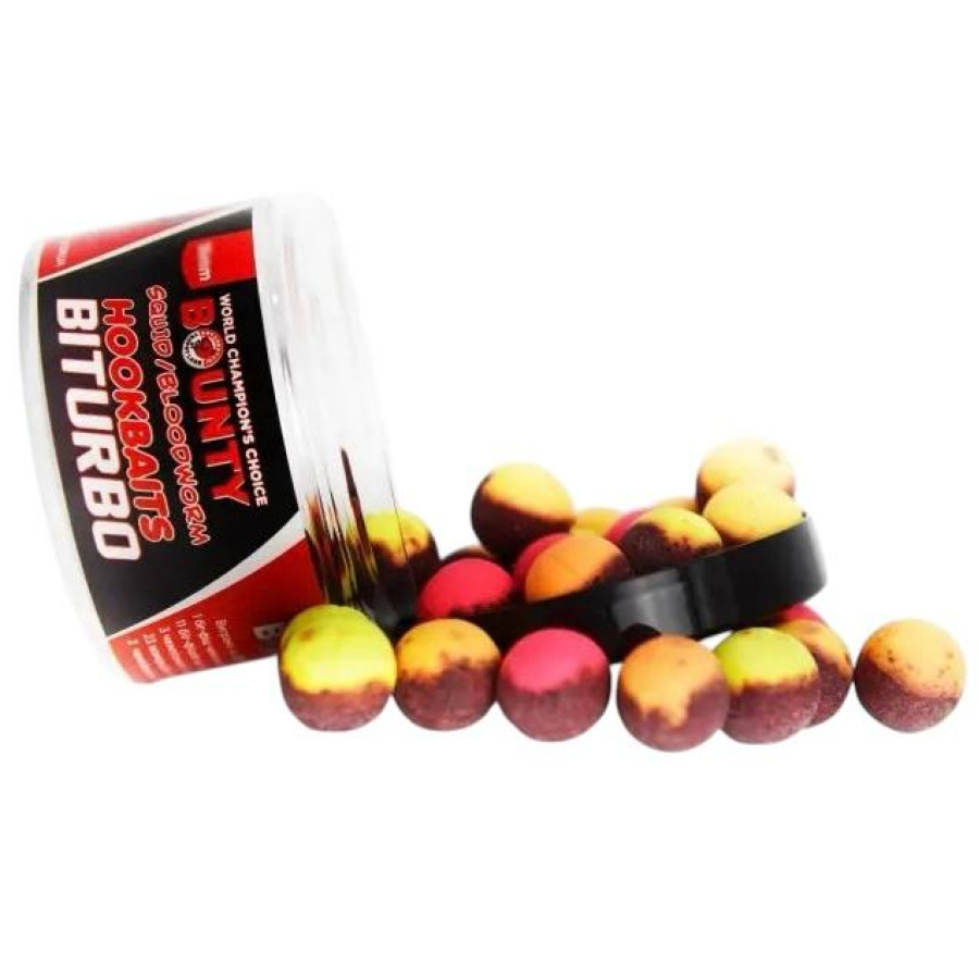 Премиум насадка Bounty Biturbo – Squid/Bloodworm (кальмар/мотыль) 10мм mix colours