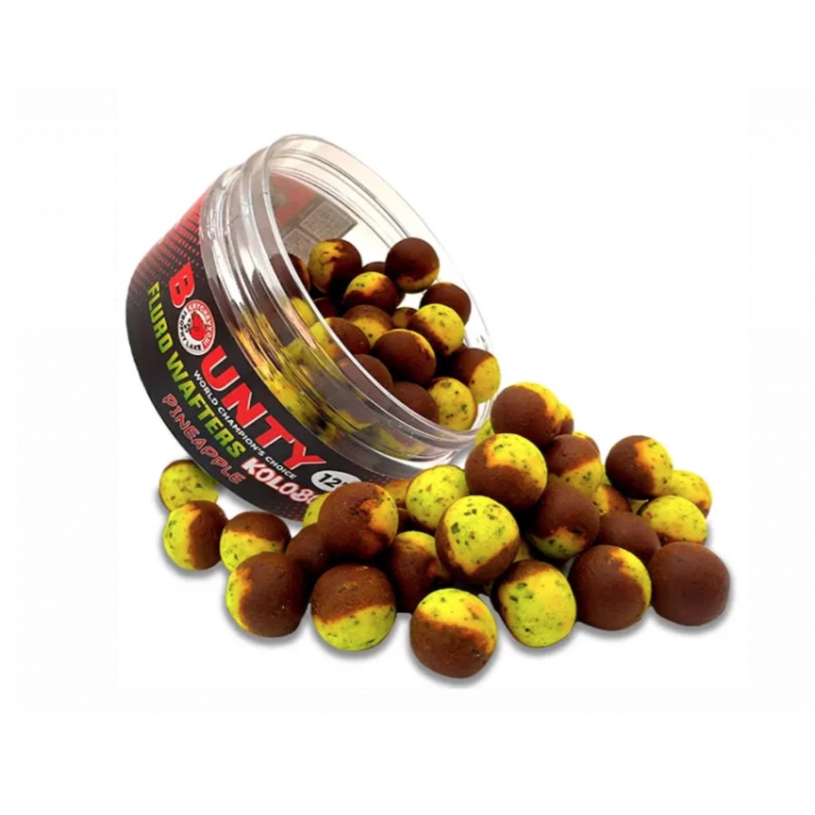 Бойлы Bounty Fluro-вафтерс Kolobok - Pineapple (ананас) 10мм