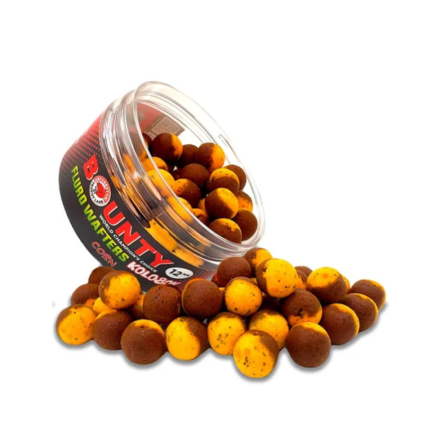 Бойлы Bounty Fluro-вафтерс Kolobok - Corn (кукуруза) 10мм