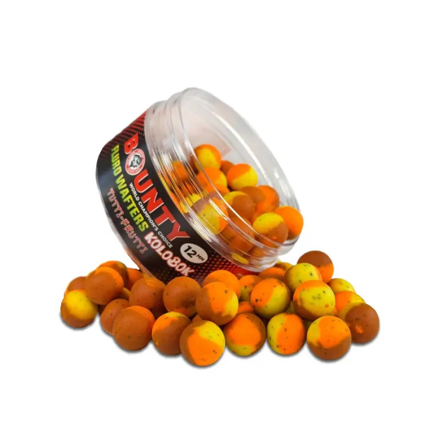 Бойлы Bounty Fluro-вафтерс Kolobok - Tutti-Frutti (тутти фрутти) 10мм