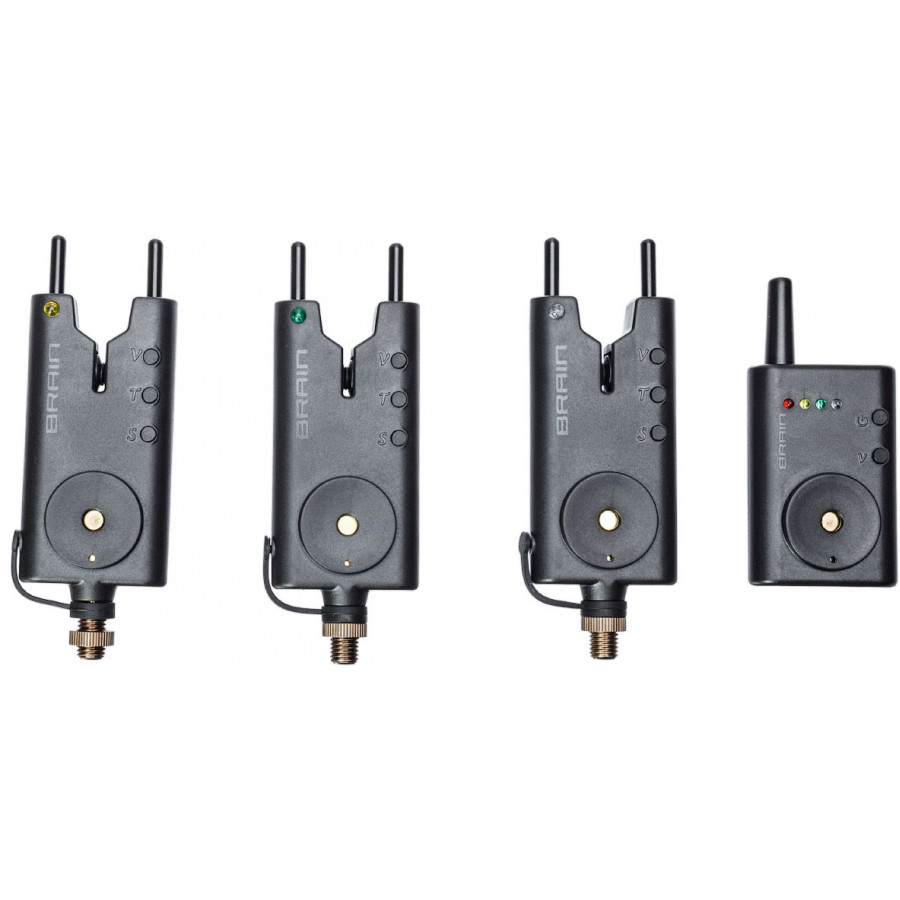 Набір сигналізаторів Brain Wireless Bite Alarm B-1 3+1 Набір сигналізаторів Brain Wireless Bite Alarm B-1 3+1