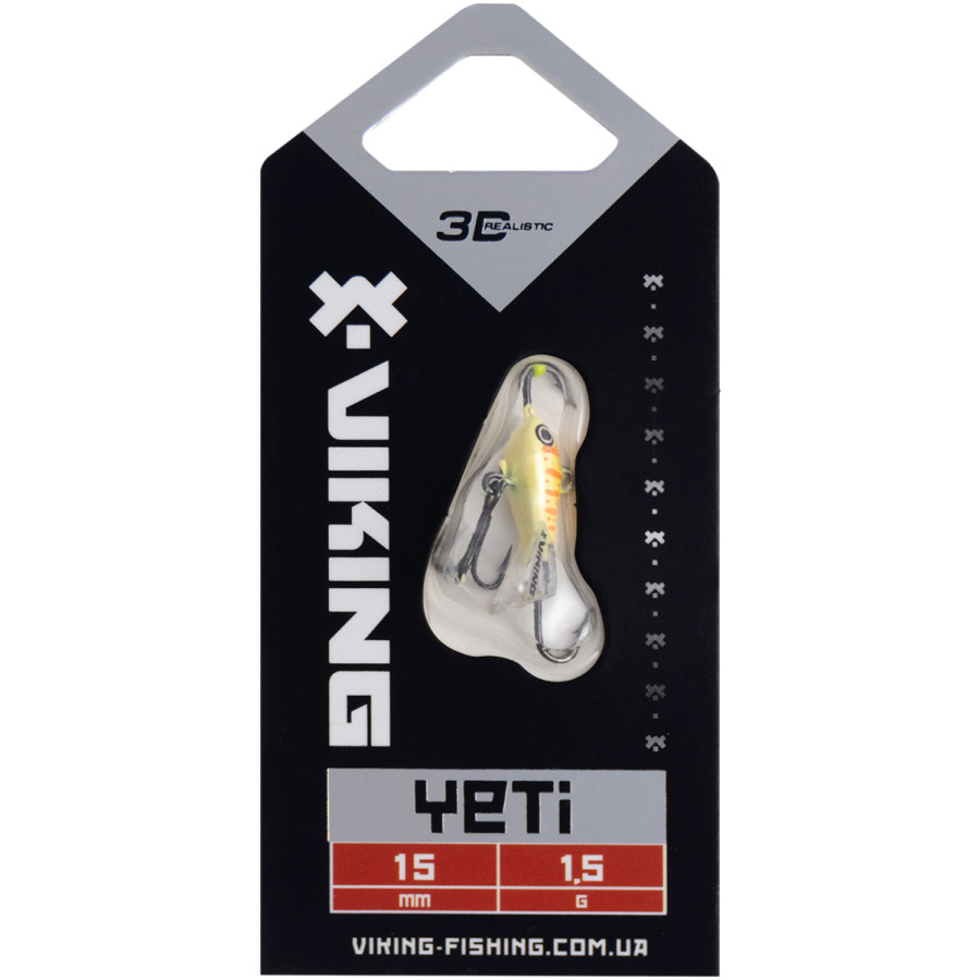 Балансир Viking Fishing Yeti Ice Jig 15mm 1.5g col.06 Japanese School Балансир Viking Fishing Yeti Ice Jig 15mm 1.5g col.06 Japanese School