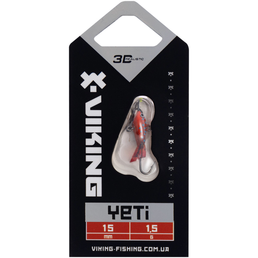Балансир Viking Fishing Yeti Ice Jig 15mm 1.5g col.07 Coral Trout Балансир Viking Fishing Yeti Ice Jig 15mm 1.5g col.07 Coral Trout