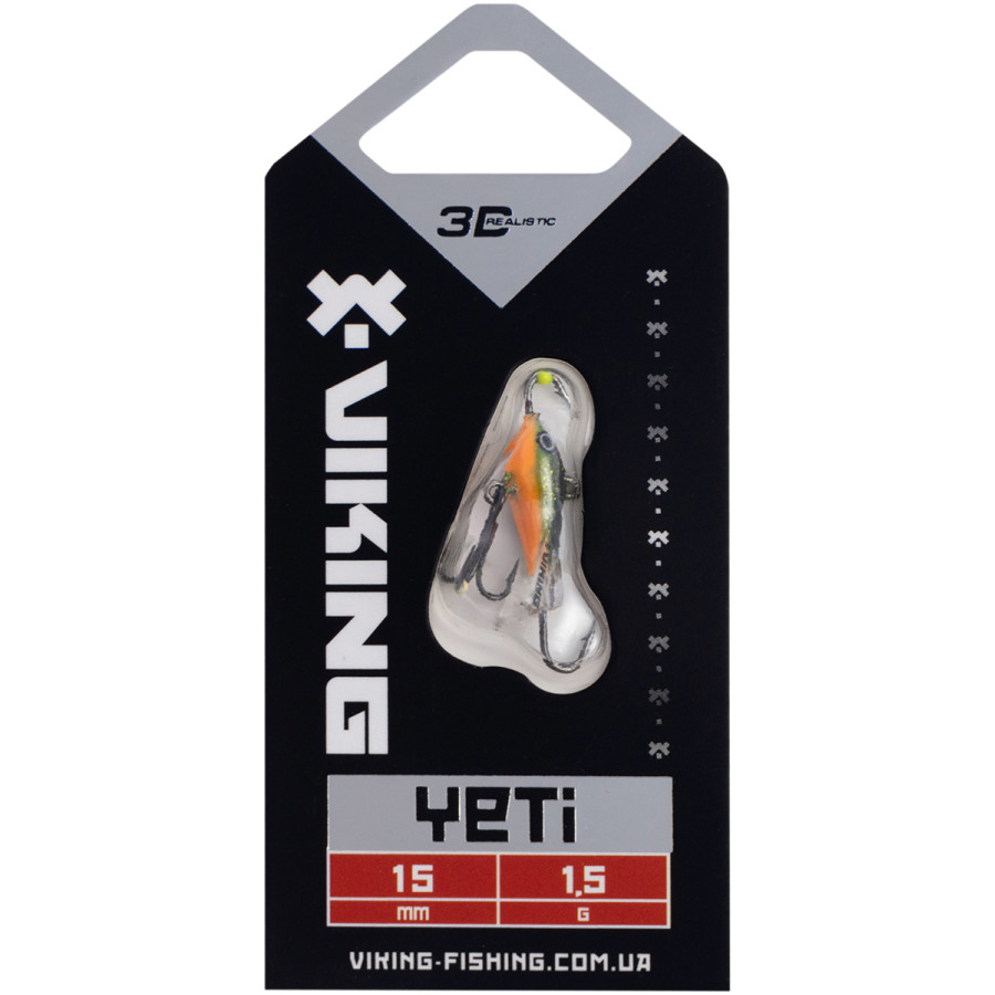 Балансир Viking Fishing Yeti Ice Jig 15mm 1.5g col.18 Golden Green Балансир Viking Fishing Yeti Ice Jig 15mm 1.5g col.18 Golden Green