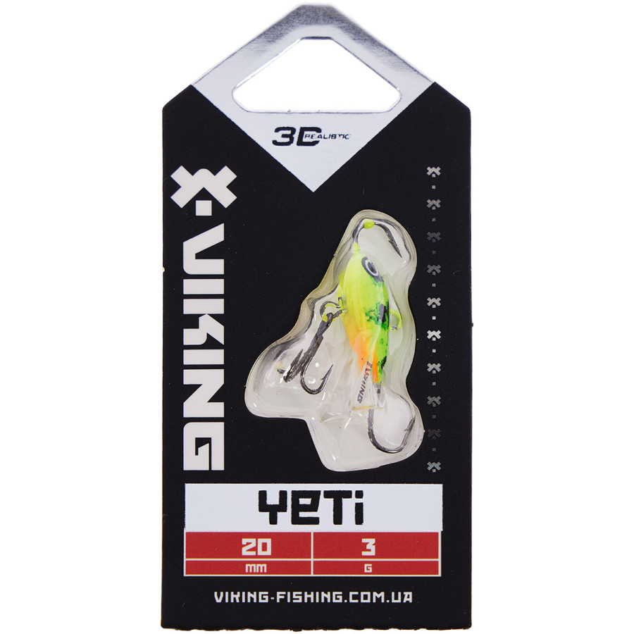 Балансир Viking Fishing Yeti Ice Jig 20mm 3.0g col.05 Acid Балансир Viking Fishing Yeti Ice Jig 20mm 3.0g col.05 Acid