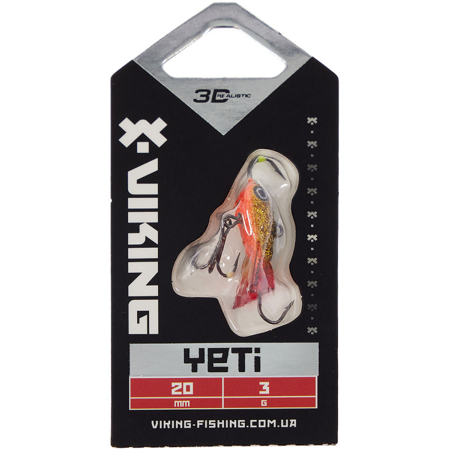 Балансир Viking Fishing Yeti Ice Jig 20mm 3.0g col.10 Golden Dark Балансир Viking Fishing Yeti Ice Jig 20mm 3.0g col.10 Golden Dark