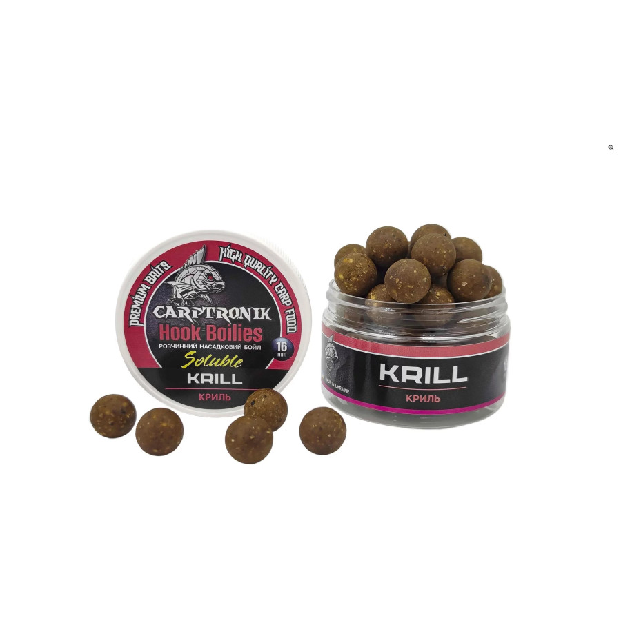 Насадочный бойл растворимый Криль, 16мм