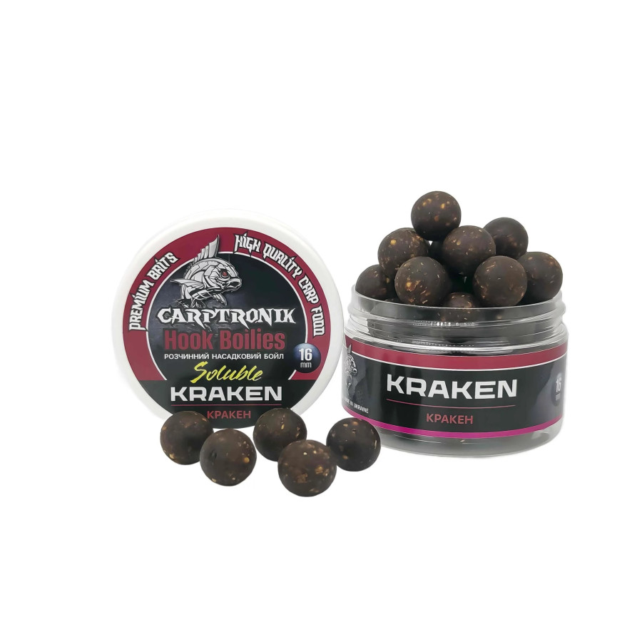 Насадочный бойл растворимый Kraken, 16мм