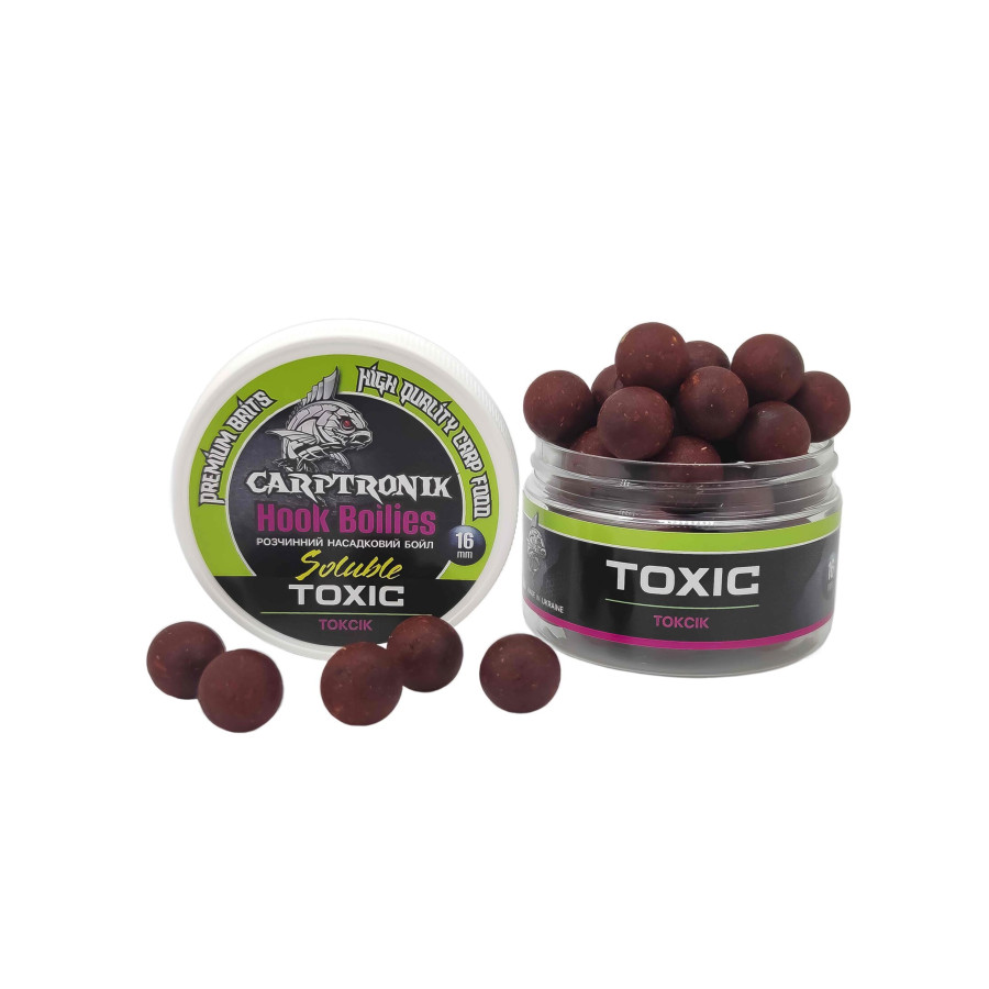 Насадочный бойл растворимый Токсик, 16мм