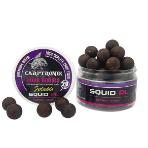 Насадочний бойл розчинний Кальмар-слива, 20мм