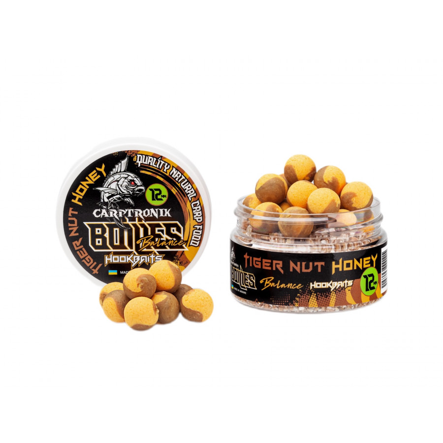 Насадочный бойл Balance, 12мм Тигровый орех-мёд