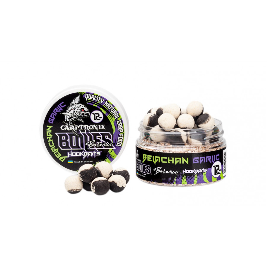 Насадочный бойл Balance, 12мм Белачан-чеснок