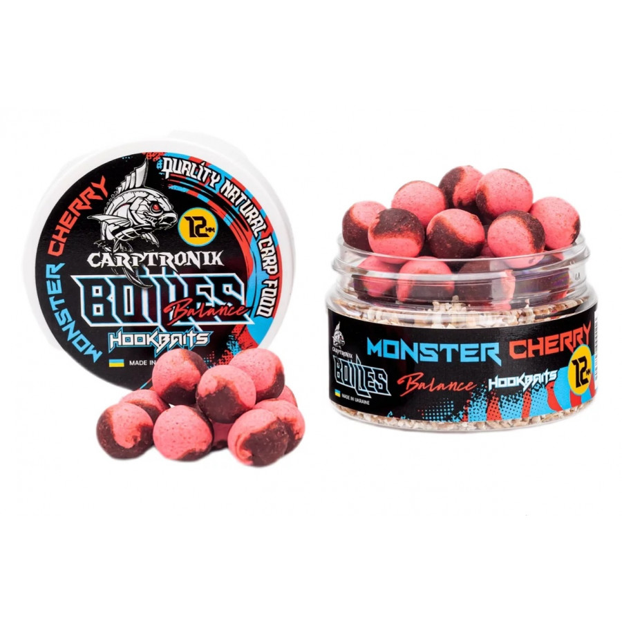 Насадочный бойл Balance, 12мм Монстр-вишня