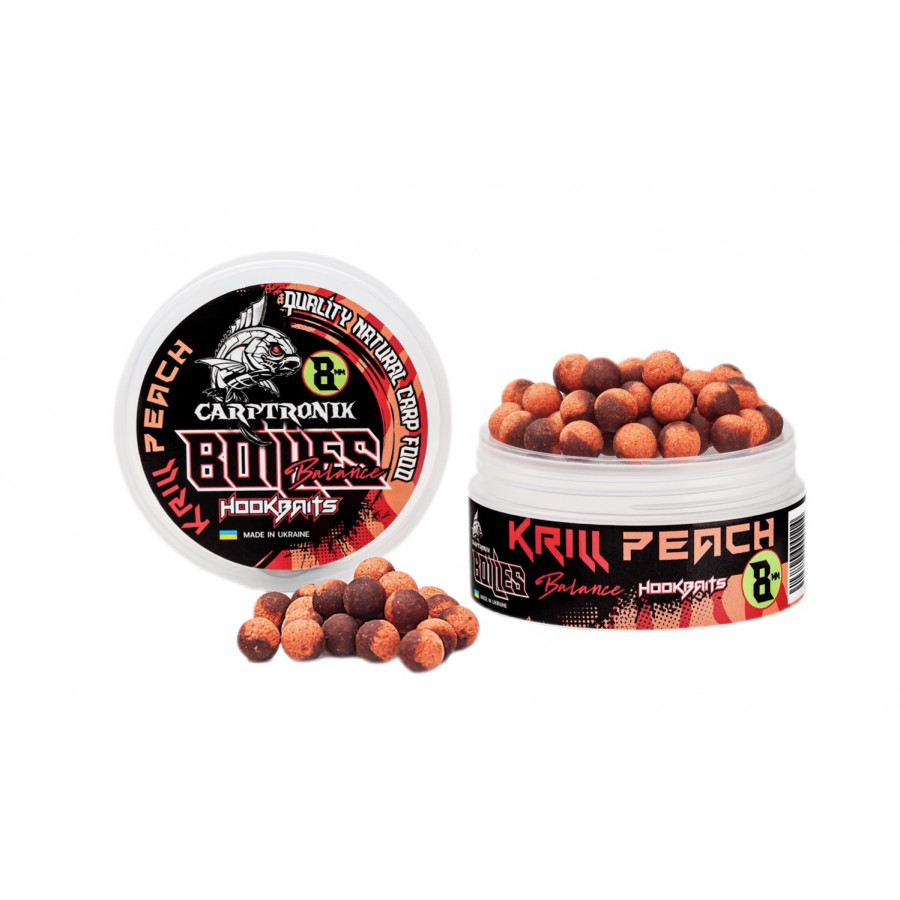 Насадочный бойл Balance 8мм Криль-персик