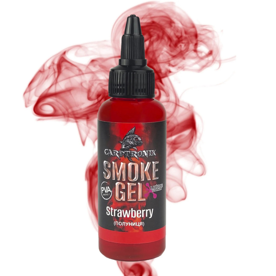 Аттрактант гель Carptronik Smoke gel Strawberry (Клубника) 60ml