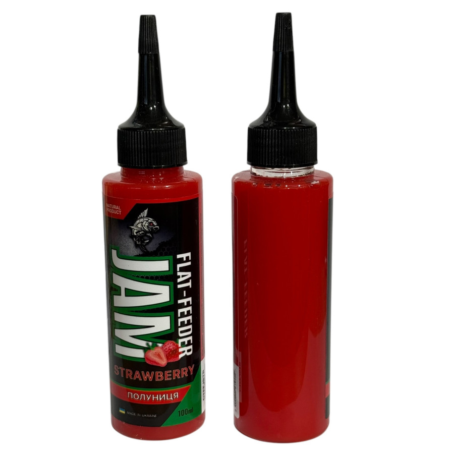 Аттрактант Flat-feeder jam Carptronik Strawberry (Клубника) 100ml