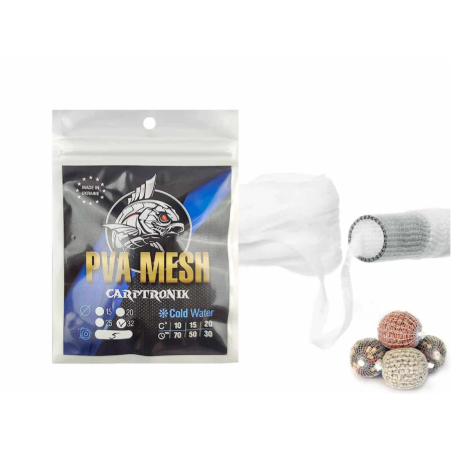 ПВА сетка Carptronik 32mm холодная вода (быстрорастворимая) 5м