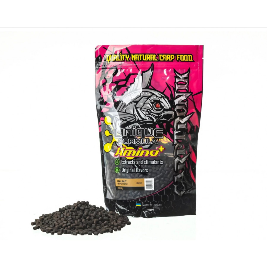 Пеллетс кормовой Carptronik халибут 6mm 800g