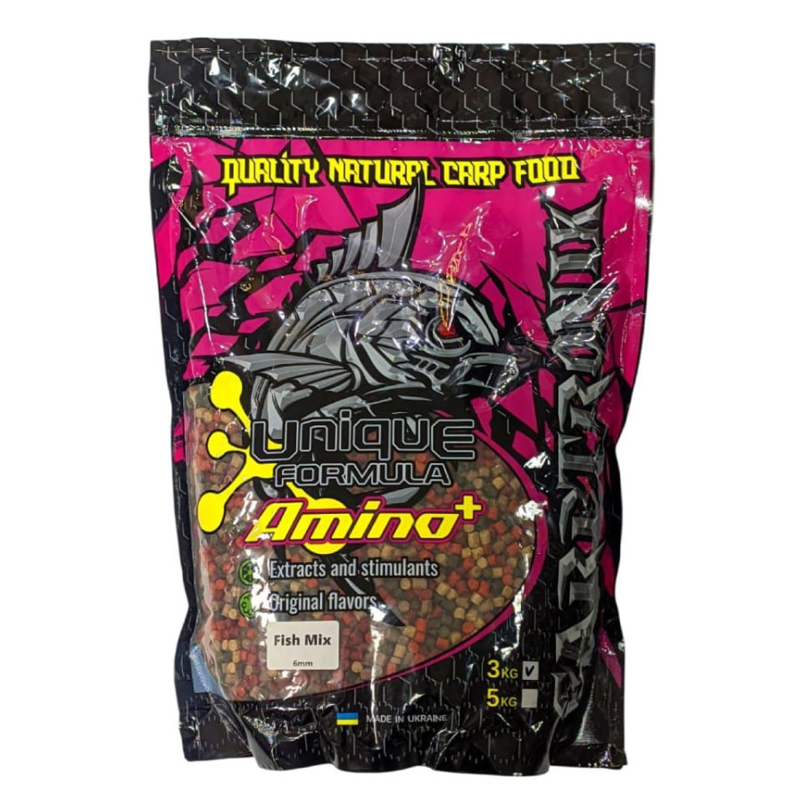 Пеллетс кормовой Carptronik Рыбный Микс 6mm 3kg