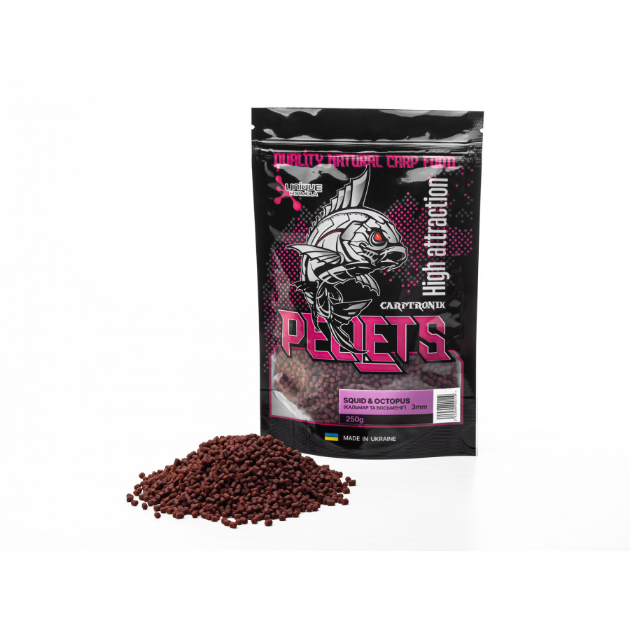 Carptronik метод- стик микс пеллетс "Кальмар осьминог" 3мм 250g