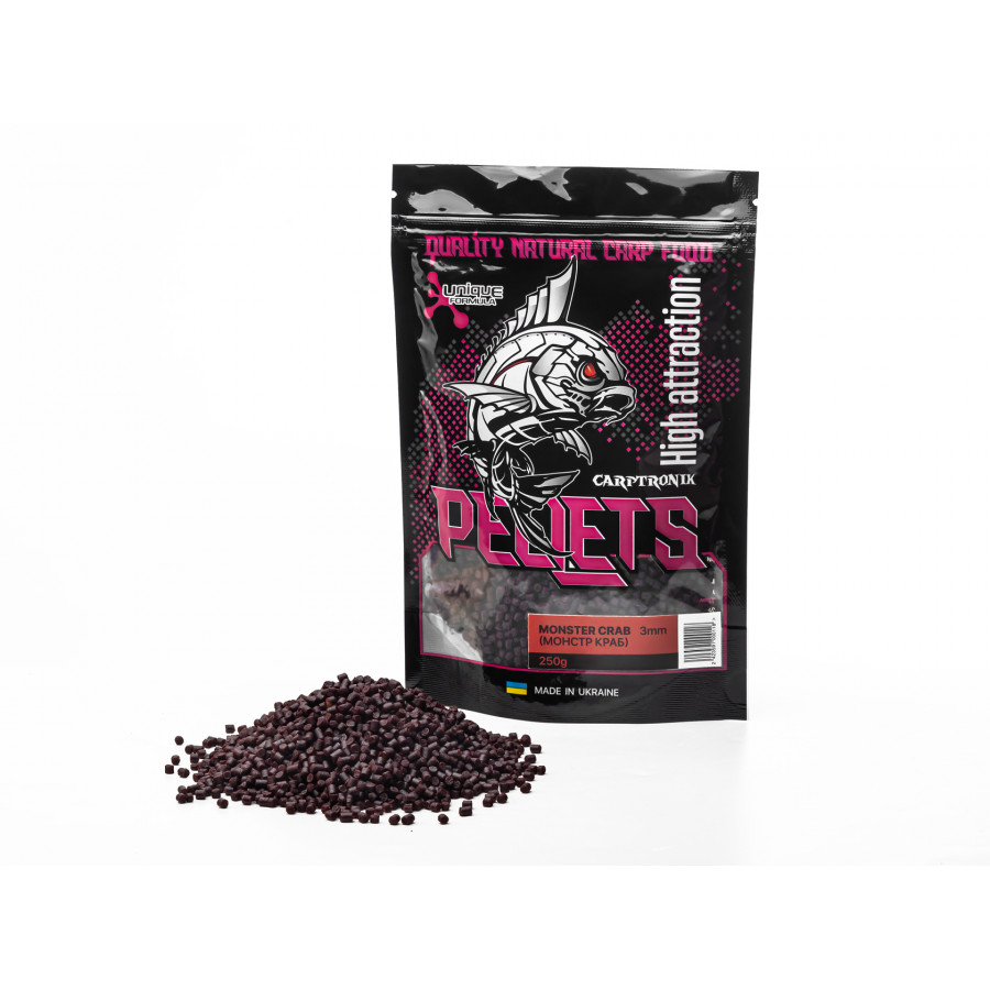 Carptronik метод- стик микс пеллетс "Монстр краб" 3мм 250g
