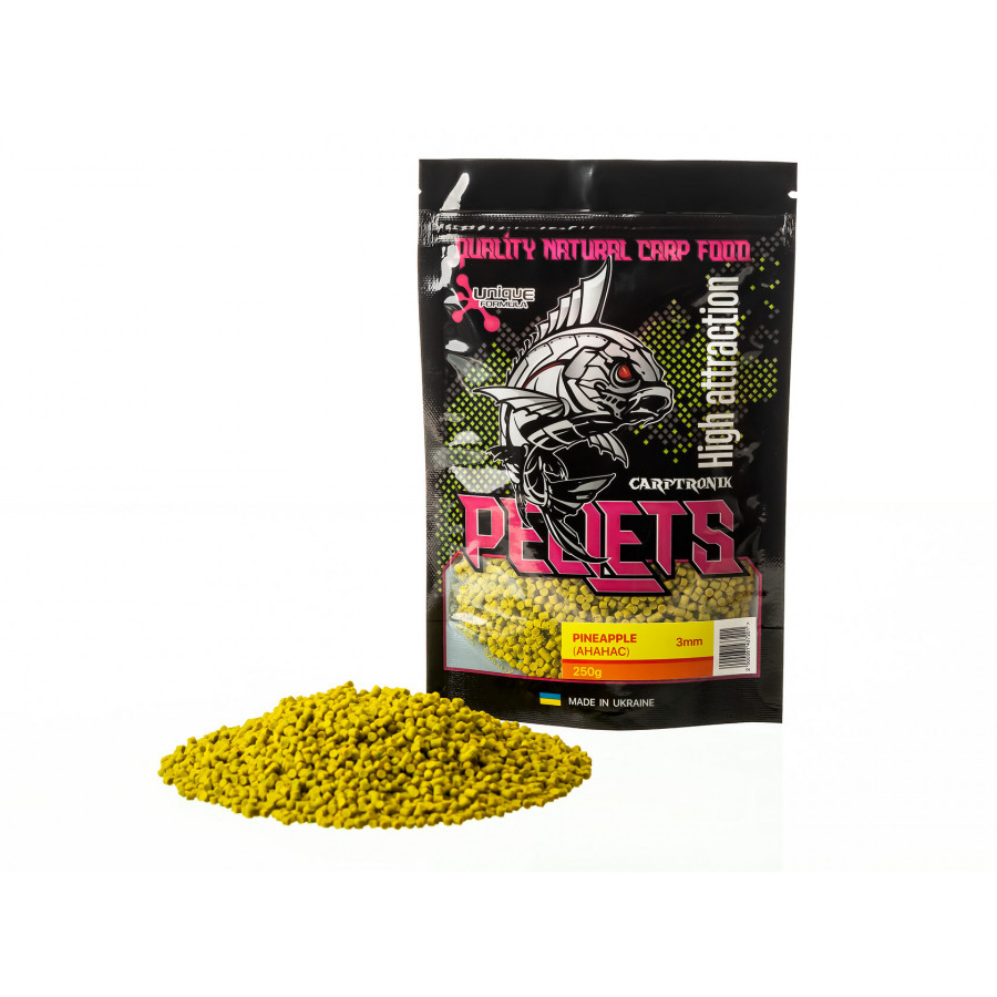 Carptronik метод- стик микс пеллетс "Ананас" 3мм 250g