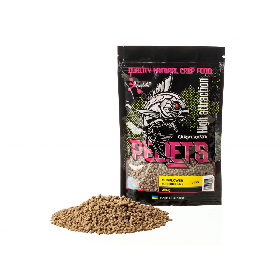 Carptronik метод- стик микс пеллетс "Подсолнух" 3мм 250g