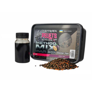 Пелетс Carptronik Method mix Multi Box, 400g (Ликвид Белачан-слива 100g)