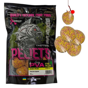 Готовый ПВА стик Carptronik lazy PVA stick Acid pear (Кислая груша) 15шт