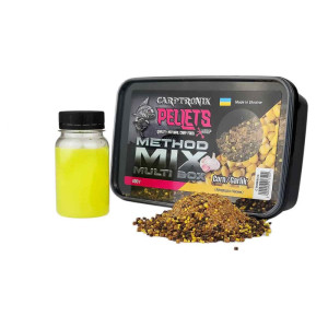 Пелетс Carptronik Method mix Multi Box, 400g (Ликвид Кукуруза-чеснок 100g)