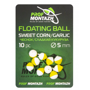 Плаваюча насадка Floating Ball 5mm Часник/Солодка Кукурудза "Sweet corn/Garlic"