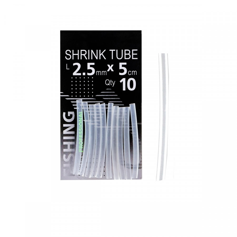 Трубка термозбіжна прозора 2,5мм. L-5см.(10шт/уп)