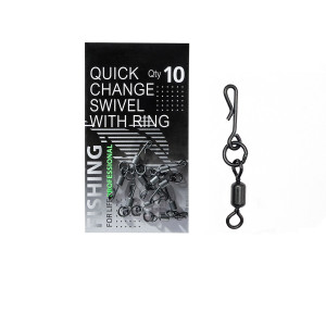 Вертлюг с быстросъемом и кольцом (10шт/уп) Вертлюг с быстросъемом и кольцом (10шт/уп)