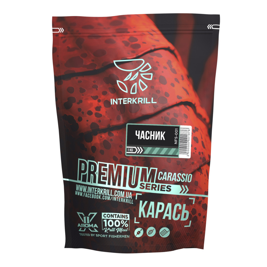 Прикормка Premium Series Карась-Чеснок 1kg