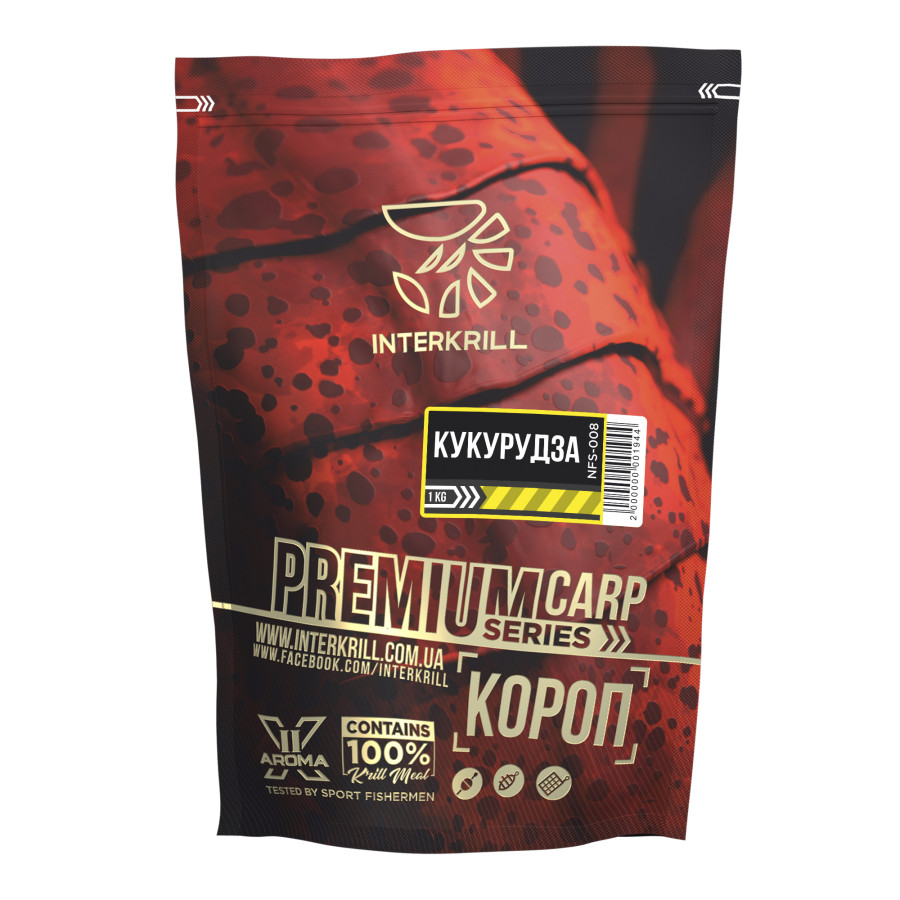 Прикормка Premium Series Карп-Кукуруза 1kg