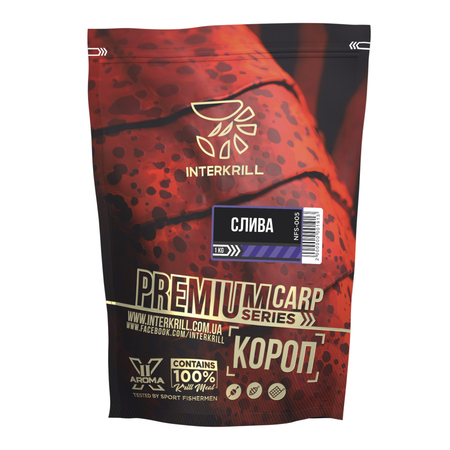 Прикормка Premium Series Карп-Слива 1kg