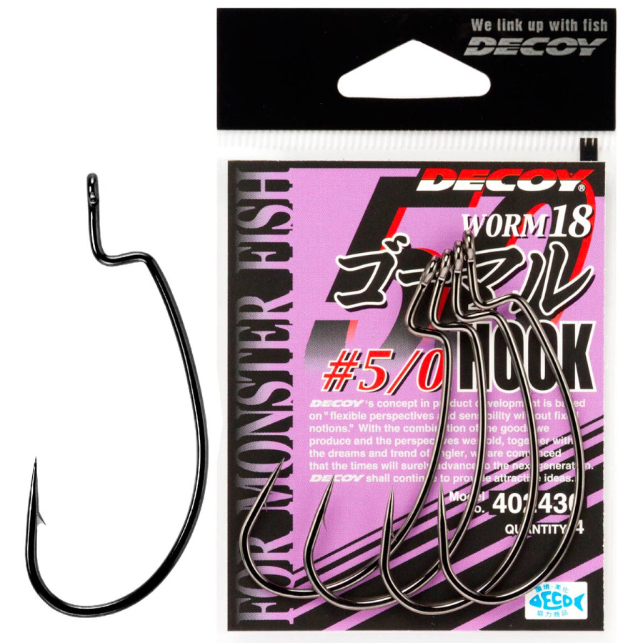 Гачок Decoy Worm18 # 5/0 (4 шт / уп)