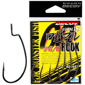 Крючок Decoy Worm18 #6/0 (4 шт/уп) Крючок Decoy Worm18 #6/0 (4 шт/уп)
