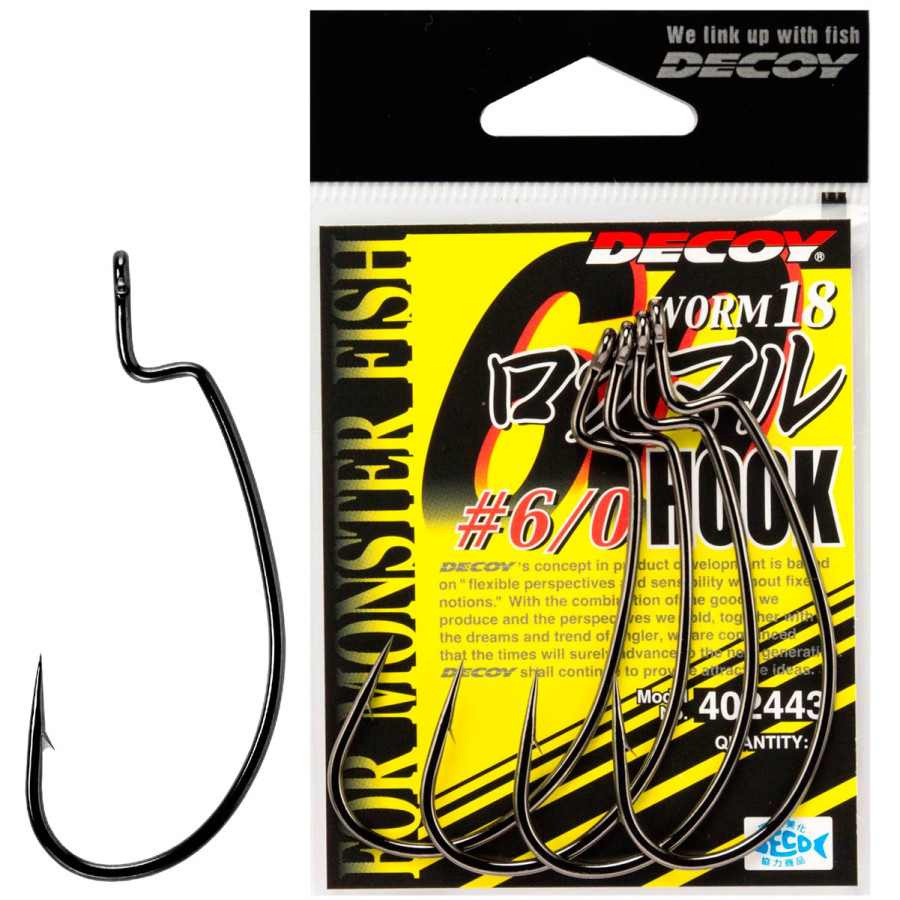 Гачок Decoy Worm18 # 6/0 (4 шт / уп)