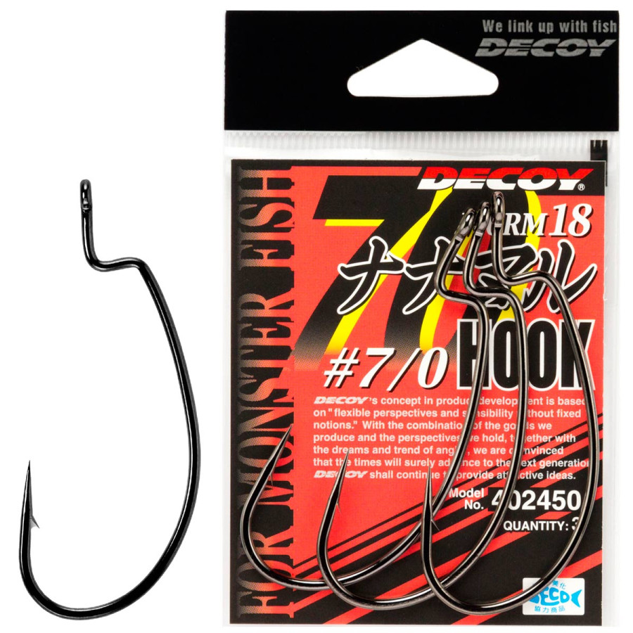 Гачок Decoy Worm18 # 7/0 (3 шт / уп)