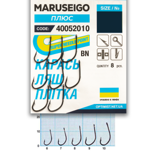Крючок Optimist Maruseigo плюс самоподсекающие (Карась, лещ, плотва) № 7