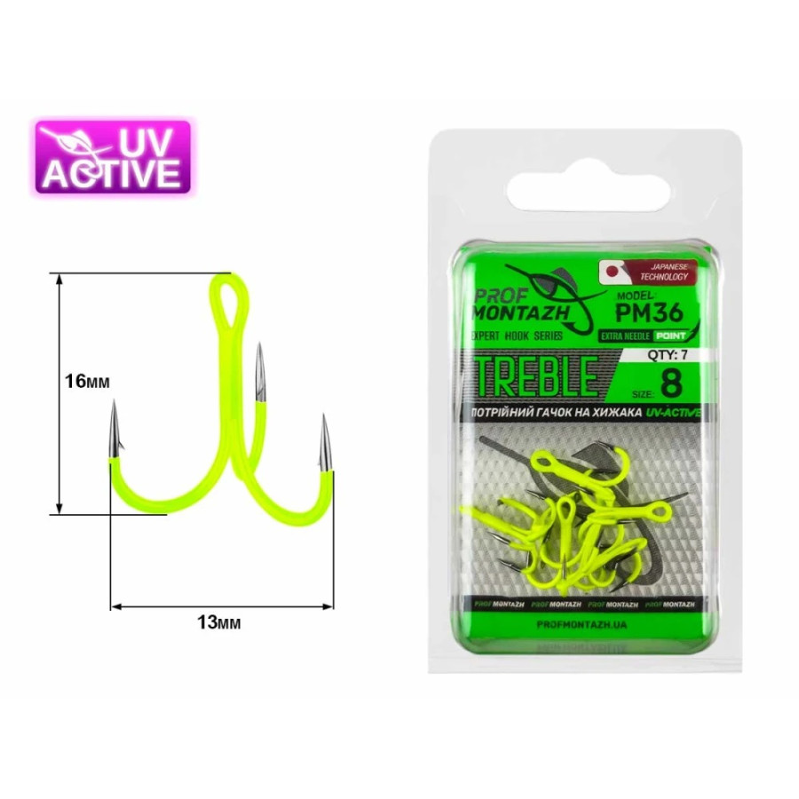 Трійник Profmontazh light-green UV PM36 № 8 (7 шт/уп)