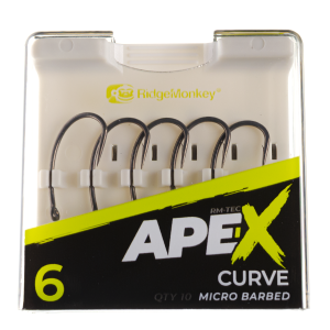Гачок короповий RidgeMonkey Ape-X Curve Barbed size 6