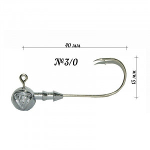 Джиг Головка Gamakatsu  (25шт)3g кр № 3/0