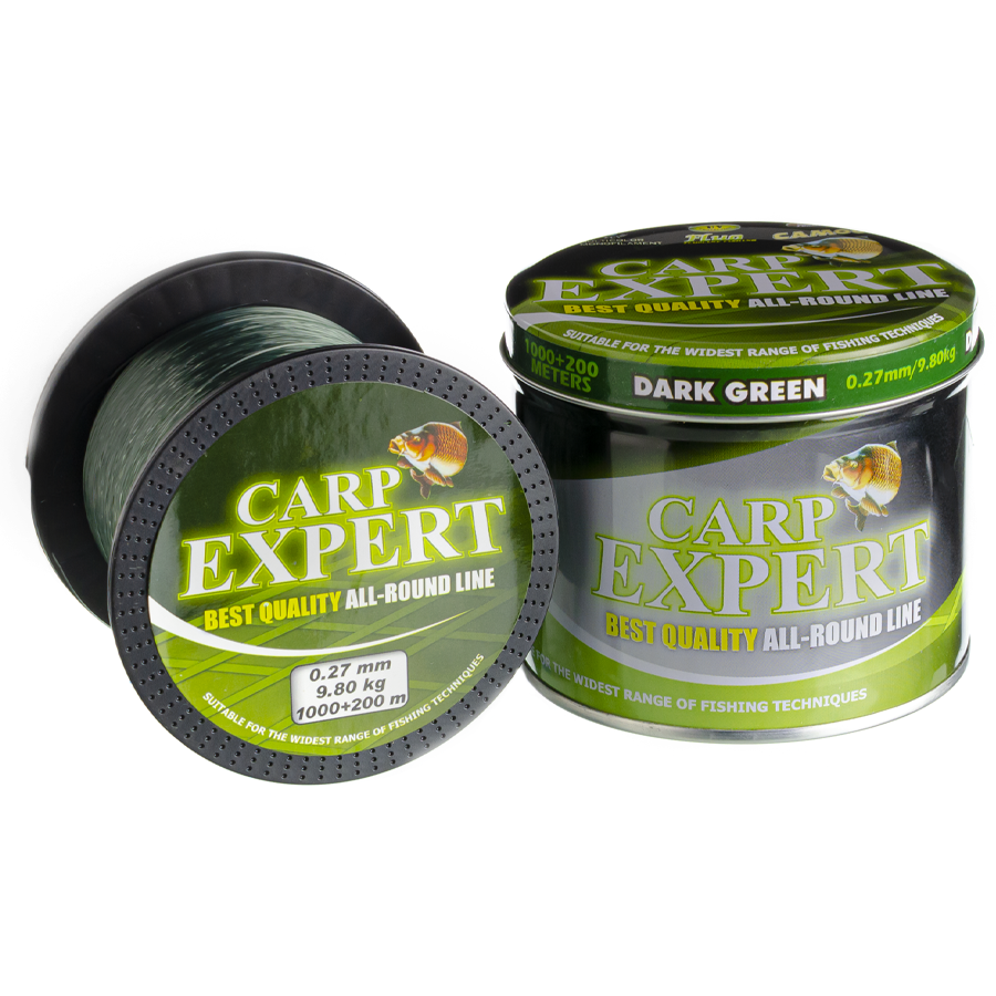 Волосінь коропова Carp Expert 0.27mm DARK GREEN 1000 + 200 м