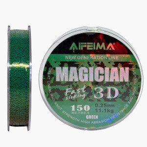 Леска 3D Feima Magician (Fast sinking) 150m 11.10kg 0.25mm Леска 3D Feima Magician (Fast sinking) 150m 11.10kg 0.25mm