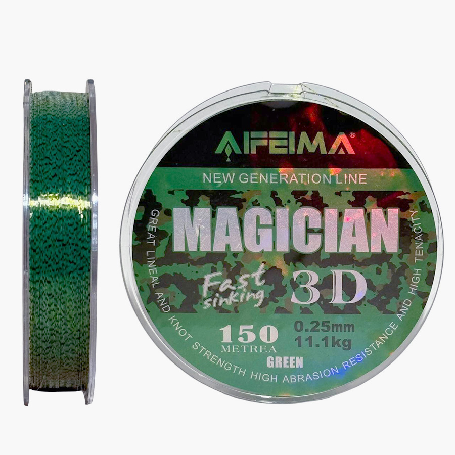 Леска 3D Feima Magician (Fast sinking) 150m 11.10kg 0.25mm
