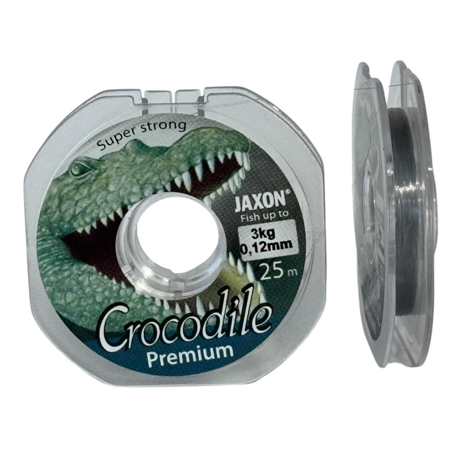 Волосінь Jaxon Crocodile Premium 25m 0.12mm Волосінь Jaxon Crocodile Premium 25m 0.12mm