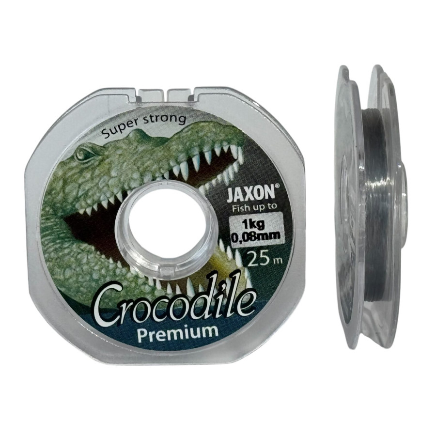 Волосінь Jaxon Crocodile Premium 25m 0.08mm Волосінь Jaxon Crocodile Premium 25m 0.08mm